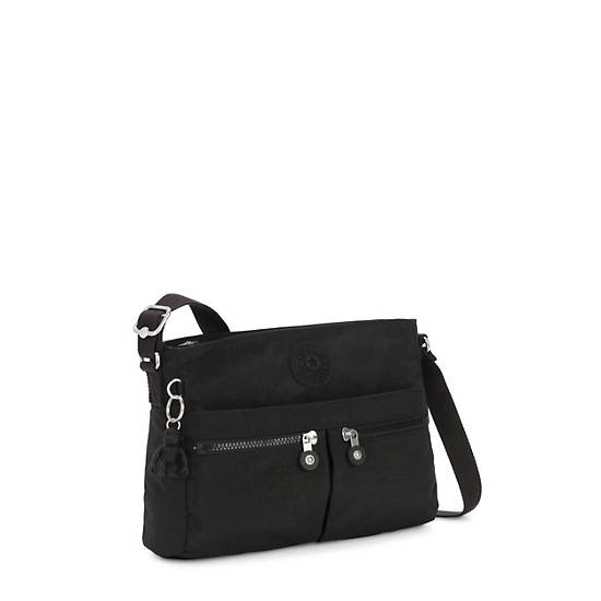 Kipling New Angie Crossbody Táska Fekete | HU 1192WN